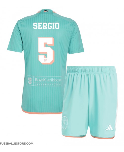 Günstige Inter Miami Sergio Busquets #5 3rd trikot Kinder 2024-25 Kurzarm (+ Kurze Hosen)